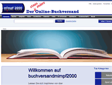 Tablet Screenshot of buchversandmimpf2000.de